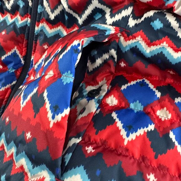 Lands' End 600 Down Puffer Vest Womens Large Fair Isle Full Zip NWT CJ-2108 - Picture 6 of 10